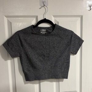 Charcoal Gray Women's Crop Top